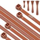 Abraçadeiras de cabo Idemeet PA66 Heavy Duty 200 unidades 10+25+20+100 cm