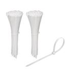 Abraçadeiras de cabo KOOWIN, pacote com 200, 15 cm, nylon, plástico, branco