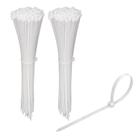 Abraçadeiras de cabo KOOWIN, pacote com 200, nylon, plástico, 20 cm, brancas