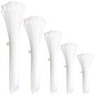 Abraçadeiras de cabo Oksdown White Nylon 300 unidades, tamanhos variados de 10 a 30 cm Abraçadeiras de cabo Oksdown White Nylon 300 unidades, tamanhos variados de 10 a 30 cm