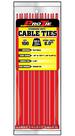 Abraçadeiras de cabo ProTie Standard Duty, nylon vermelho de 8 polegadas, pacote com 100 Abraçadeiras de cabo ProTie Standard Duty, nylon vermelho de 8 polegadas, pacote com 100