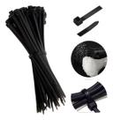 Abraçadeiras de Nylon 30cm 1000 Unidades Pretas Presilhas Plásticas para Cabos, Canos e Fios