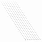 Abraçadeiras de Nylon Branca 2.5x80mm com 100 Unidades - 8624 - BRASFORT