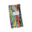 Abraçadeiras De Nylon Multicoloridas 3x200mm Com Travamento Automático, 100 Peças, Laços Plásticos