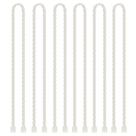 Abraçadeiras de silicone GESIPOR 24 polegadas 6 PCS - brancas