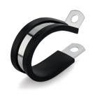 Abraçadeiras para cabos HirtuOtter 7/8" em aço inoxidável 304 com revestimento de borracha