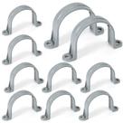 Abraçadeiras para tubo OURU 2 polegadas PVC 10 peças para eletroduto Abraçadeiras para tubo OURU 2 polegadas PVC 10 peças para eletroduto