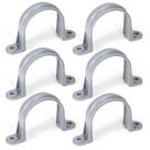 Abraçadeiras para tubos de PVC OURU 2,5 polegadas, 6 un., presilha de dois furos Abraçadeiras para tubos de PVC OURU 2,5 polegadas, 6 un., presilha de dois furos
