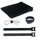 Abraçadeiras SUTOUG 100PCS Alças de cabo pretas reutilizáveis de 15 cm Abraçadeiras SUTOUG 100PCS Alças de cabo pretas reutilizáveis de 15 cm