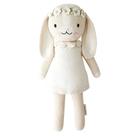 Abraço de boneca tricotado à mão + tipo Hannah The Bunny Ivory 13 cm Abraço de boneca tricotado à mão + tipo Hannah The Bunny Ivory 13 cm