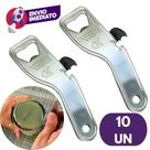 Abridor 2x1 Lata E Garrafa Aço Inox 14,5cm Cozinha Bar Restaurante Lanchonete Churrasco Utensilio