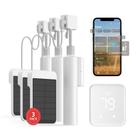 Abridor automático de persianas SwitchBot Blind Tilt, pacote com 3 unidades e hub 2 - persianas motorizadas inteligentes com controle remoto Bluetooth/IR, termômetro WiFi, higrômetro, sensor de luz, funcionam com Alexa, Google Home, HomeKit