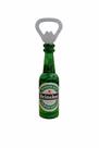 Abridor de Garrafa com Imã 14cm em Formato de Garrafa Modelo Garrafa:Verde/Preto