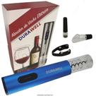 Abridor De Garrafa Vinho Automático Elétrico Kit 4 Peças