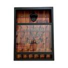 Abridor de Garrafas Cerveja Jogo Quadro Porta Tampinhas Madeira MDF Bar Grife de Boteco