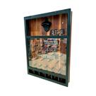 Abridor de Garrafas Cerveja Jogo Quadro Porta Tampinhas Madeira MDF Bar Grife de Boteco