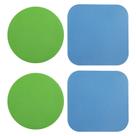 Abridor de jarras LUTER Rubber, silicone multifuncional, 4 peças, azul claro, verde