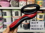 Abridor de Latas Tupperware Preto e Vermelho