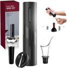 Abridor de vinho elétrico 4 peças - Completo Mais vendido - Lindo presente