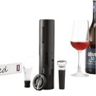 Abridor de Vinho Elétrico Automático com Saca Rolhas Inox e Design Elegante