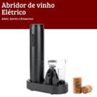 Abridor de Vinho Elétrico com Abertura Rápida