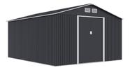 Abrigo De Jardim Aço Casa Container Exterior 322x277x203cm Cinza Abrigo De Jardim Aço Casa Container Exterior 322x277x203cm Cinza