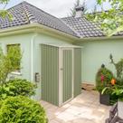 Abrigo De Jardim Aco Galvanizado 143x89x186 Cm Verde-claro
