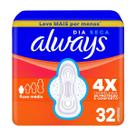 Absorv always basico seca c/aba 32un