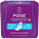 Absorvente Adulto Feminino Poise com 8 unidades