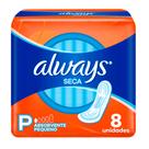 Absorvente Always Básico Malha Seca Sem Abas 8 unidades