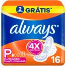 Absorvente Always com Abas Suave Tamanho P com 16 Unidades