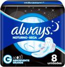 Absorvente always seca noturno leve 8 pague 7