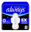 Absorvente always seca noturno leve 8 pague 7