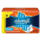 Absorvente Always Seca Super Proteção com Abas 16 Unidades