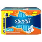 Absorvente Always Super Proteção Seca com Abas - 16 Unidades