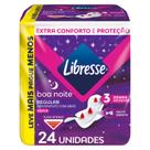 Absorvente Com Abas Libresse Noturno Boa Noite 24 Unidades