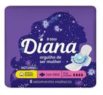 Absorvente Diana Noturno Suave 8 Unidades
