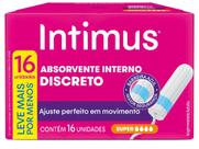 Absorvente Interno Intimus Super 16 Unidades