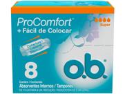 Absorvente Interno O.B. ProComfort Super - 8 Unidades Absorvente Interno O.B. ProComfort Super - 8 Unidades