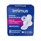 Absorvente Intimus com Abas Noturno Suave com 8un Absorvente Intimus com Abas Noturno Suave com 8un