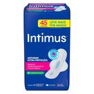 Absorvente Intimus Gel Noturno Seca com Abas - Embalagem com 45 Unidades