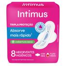 Absorvente Intimus Gel Tripla Proteção Cobertura Seca com Abas 8 Unidades