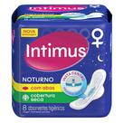 Absorvente Intimus Noturno Cobetura Seca com Abas Embalagem com 8 Unidades