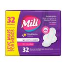 Absorvente Mili Dia e Noite Suave com Abas 32 Unidades