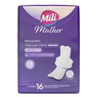 Absorvente Mili Mulher Noturno Discreto Fluxo Super Intenso Ultra Suave com Abas 16 Unidades