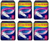 Absorvente Naturalmente Mais Conforto com Abas 8 Unidades Kit com 6