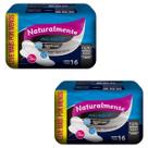 Absorvente Naturalmente Max Noturno com Abas 16 Unidades Kit com 2