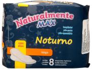 Absorvente Naturalmente Max Noturno Longo com Abas 8 Unidades