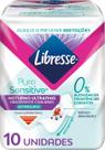 Absorvente Noturno com Abas Libresse Pure Sensitive Ultrafino 10 unidades