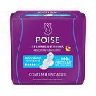 Absorvente Noturno Para Escape de Urina Moderada a Intensa Com Abas Poise 8 Unidades